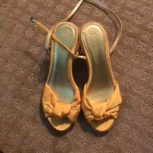 J. crew Yellow espadrilles